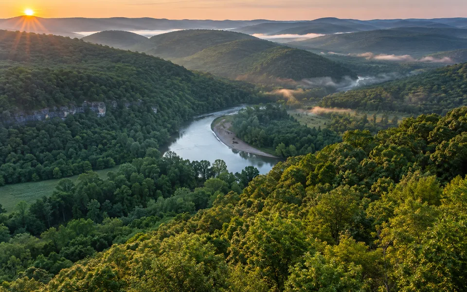 Arkansas land review scene for Arkansas Land Access and Easement Checklist